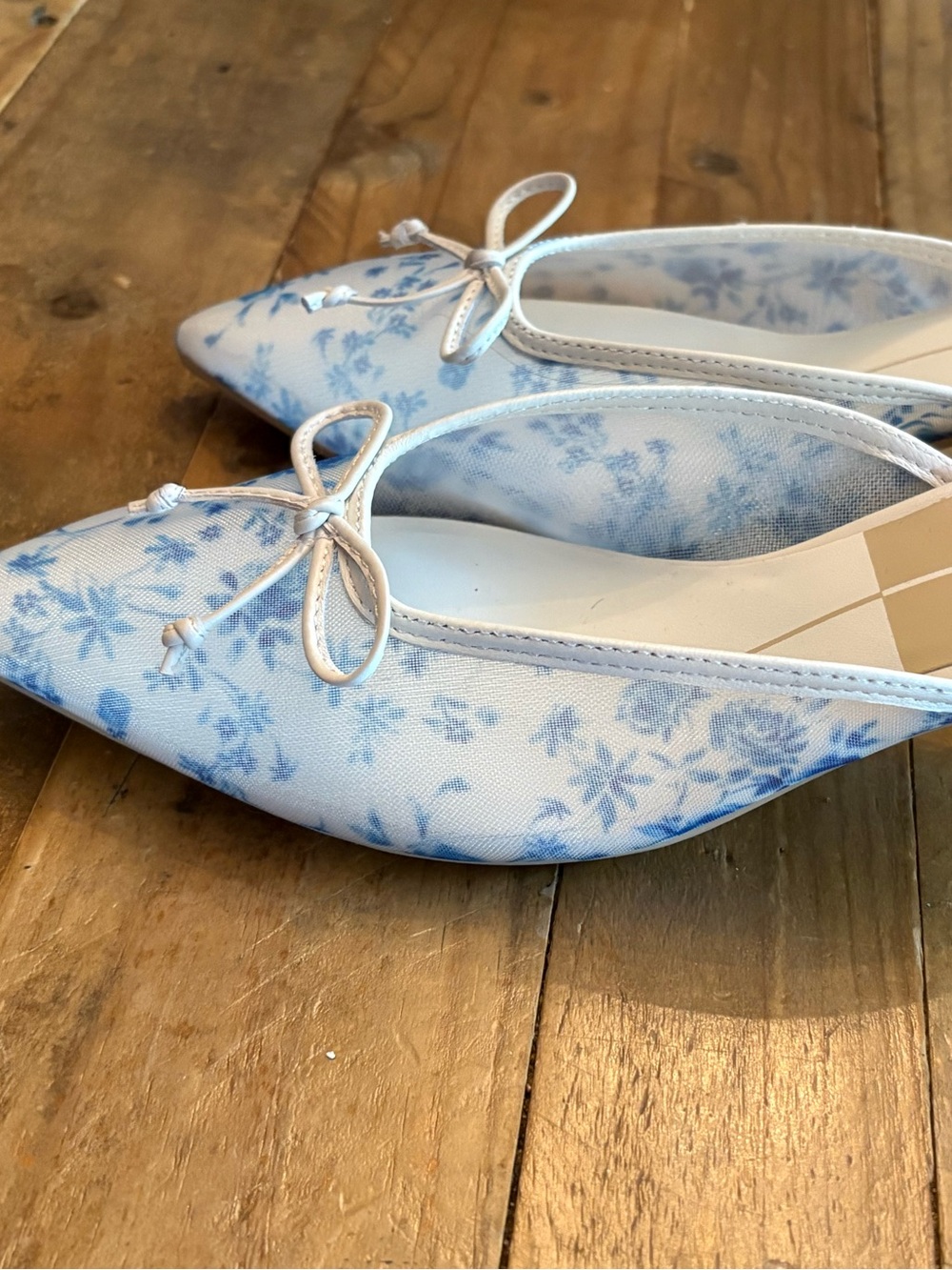 NIB Dolce Vita Cleo Blue Floral Mesh Mule - Size 6 - Picture 7 of 8